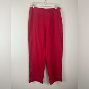 Vintage 2 Friends Irish Linen Red Pants Size 8